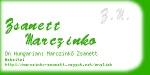 zsanett marczinko business card