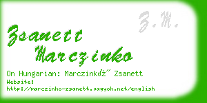 zsanett marczinko business card